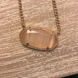 Kendra Scott rose gold and peach cats eye Dylan